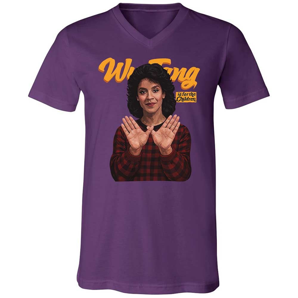 Unisex V-Neck T-Shirt - NBEL4DBQ - Team Purple - 10