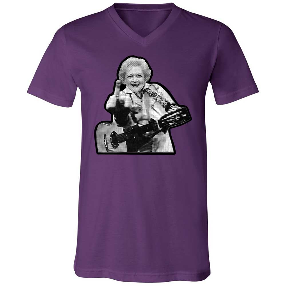 Unisex V-Neck T-Shirt - 8RN69VXF - Team Purple - 10