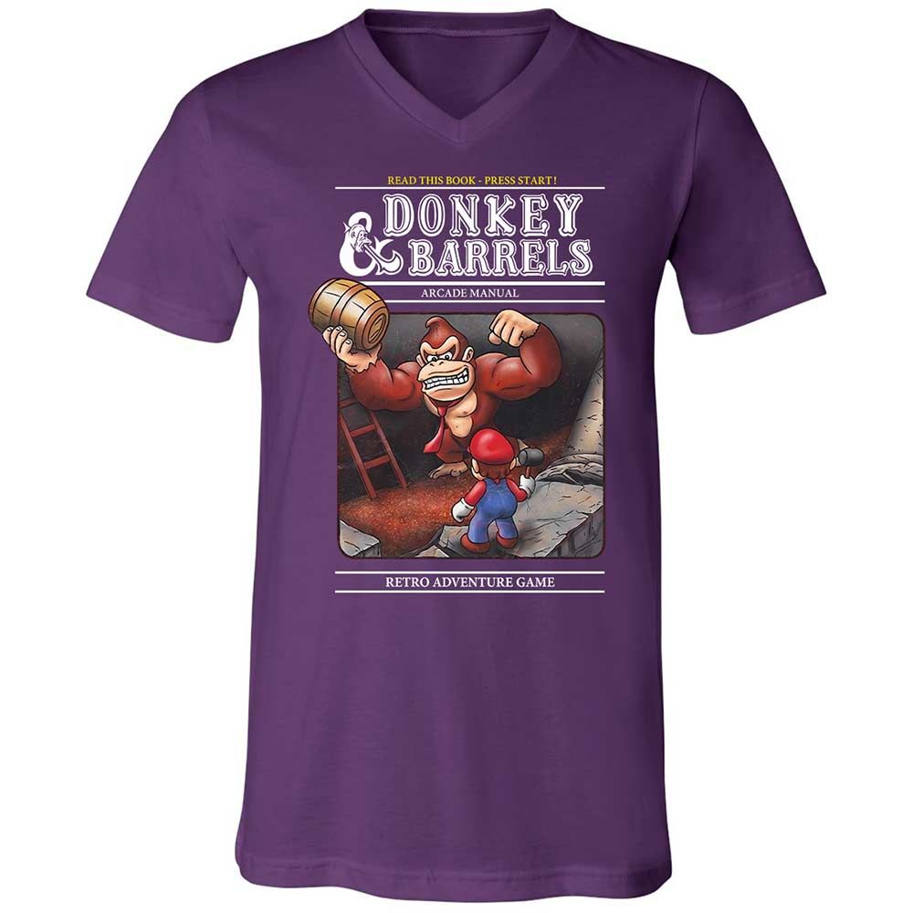 Unisex V-Neck T-Shirt - BPNR5HBT - Team Purple - 10
