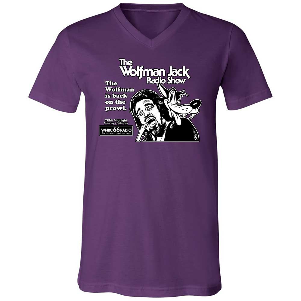 Unisex V-Neck T-Shirt - 5KW6VL9X - Team Purple - 10