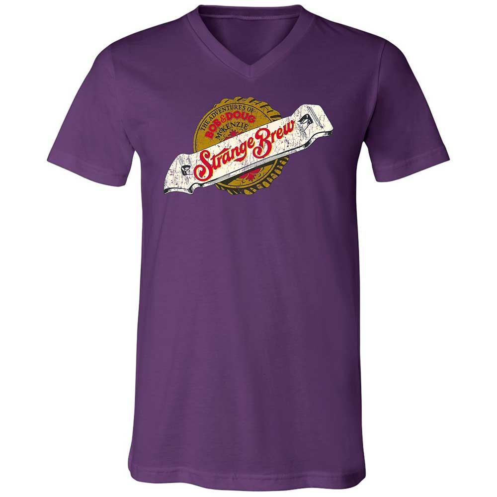 Unisex V-Neck T-Shirt - P4DHA5L4 - Team Purple - 10
