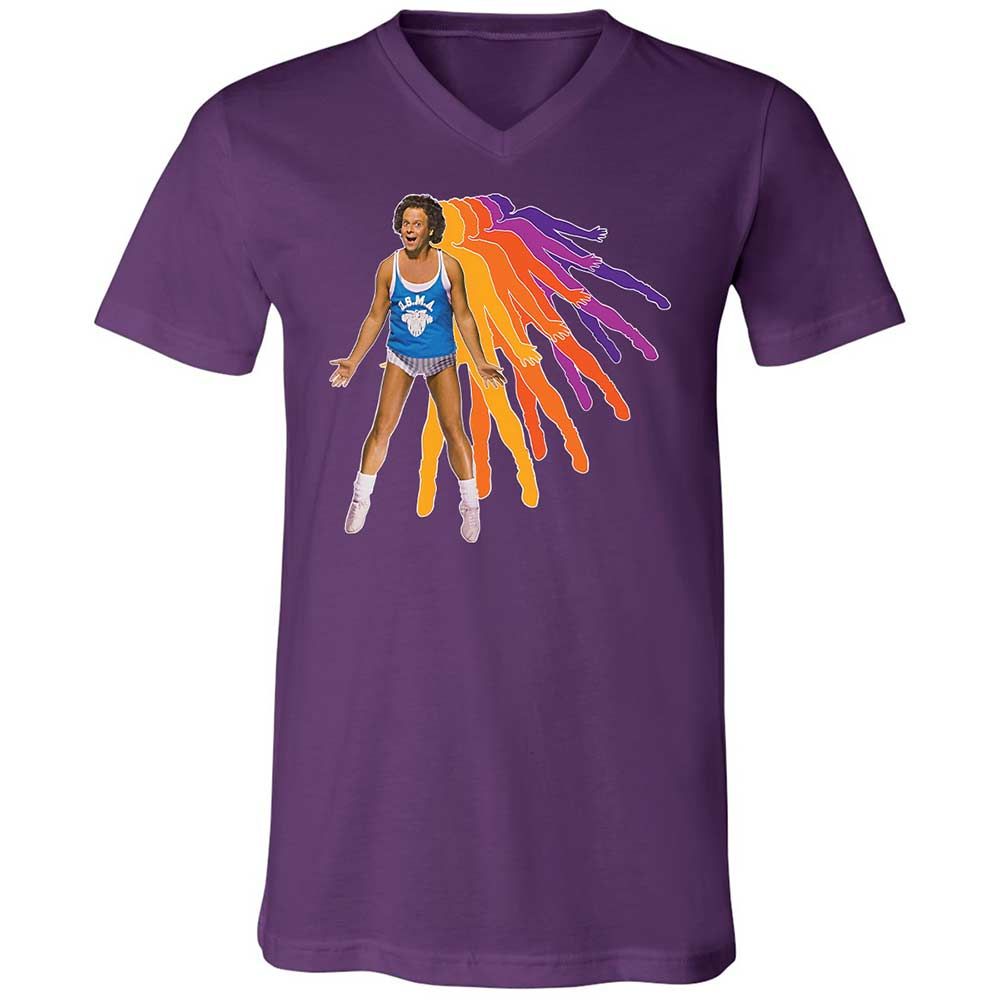 Unisex V-Neck T-Shirt - 5F4PRZ85 - Team Purple - 10