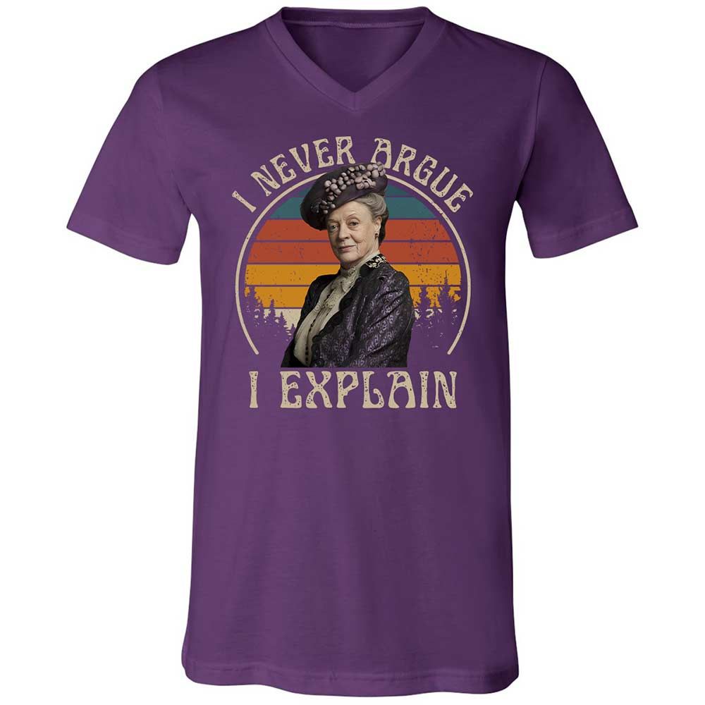 Unisex V-Neck T-Shirt - V9F3MAJH - Team Purple - 10