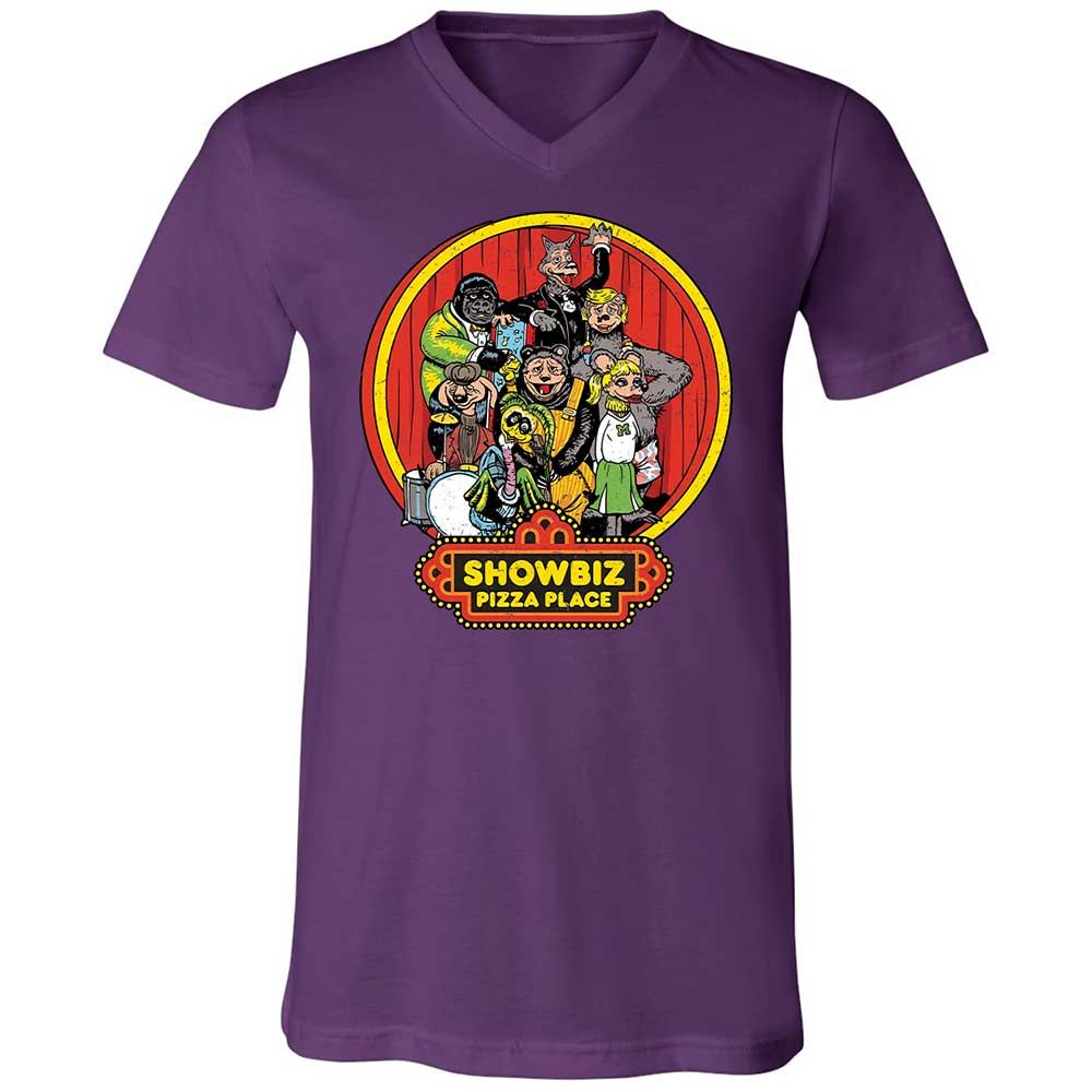 Unisex V-Neck T-Shirt - B89VCUJU - Team Purple - 10