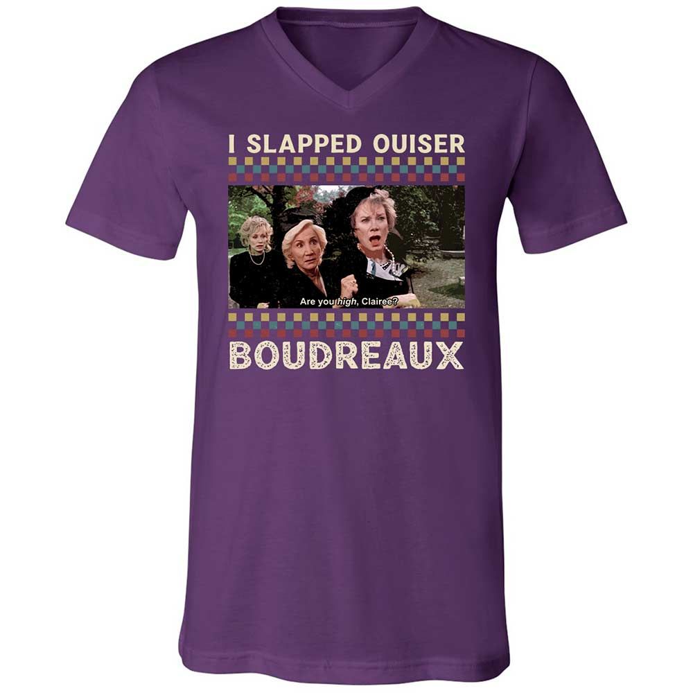 Unisex V-Neck T-Shirt - SJ52SQH4 - Team Purple - 10