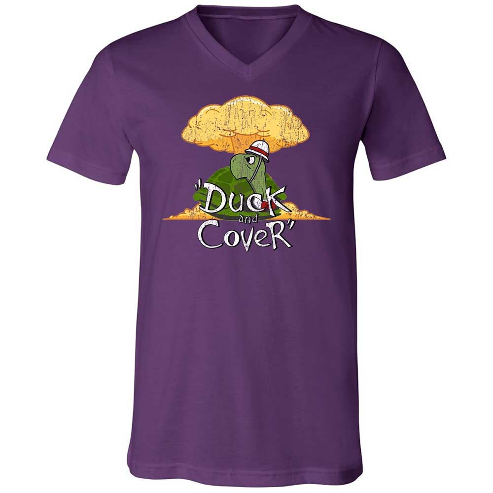 Unisex V-Neck T-Shirt - 36XJ19J9 - Team Purple - 10