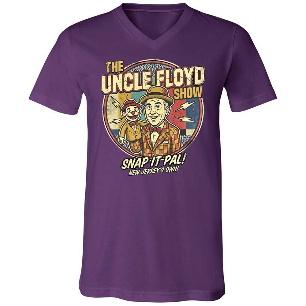 Unisex V-Neck T-Shirt - KGSH9SMS - Team Purple - 10