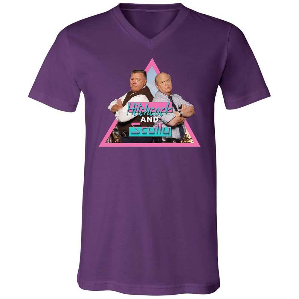 Unisex V-Neck T-Shirt - H5GK2YRW - Team Purple - 10