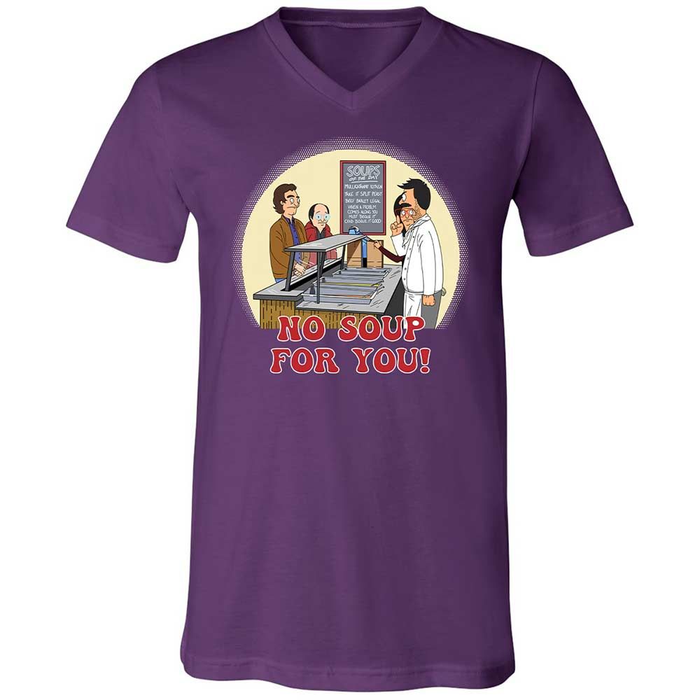 Unisex V-Neck T-Shirt - AUPJY7WC - Team Purple - 10