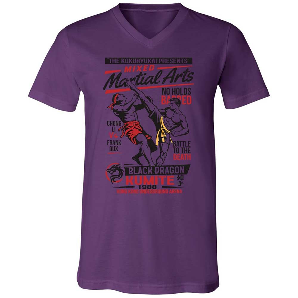 Unisex V-Neck T-Shirt - NRA1TA23 - Team Purple - 10
