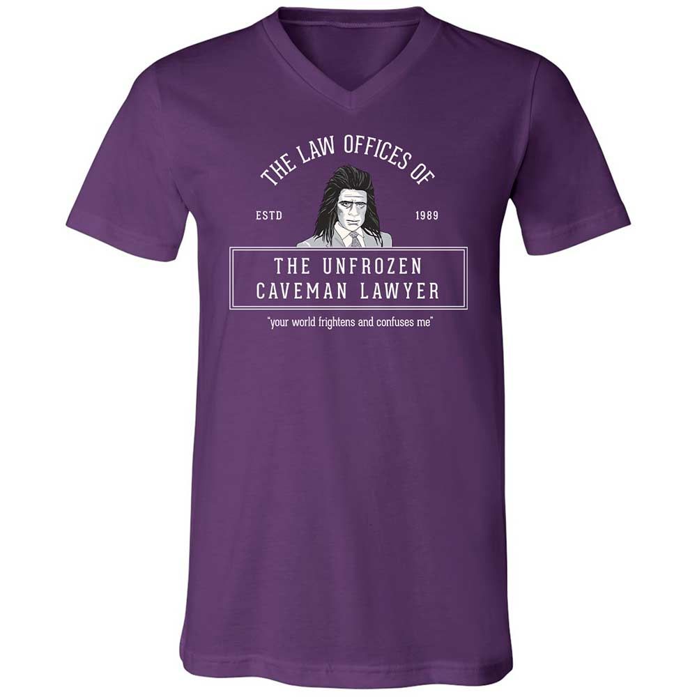 Unisex V-Neck T-Shirt - DPHS861J - Team Purple - 10
