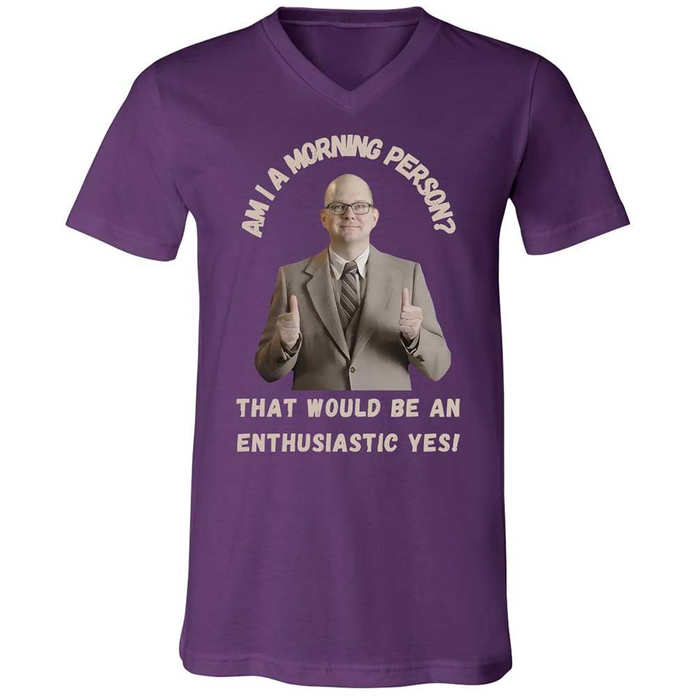 Unisex V-Neck T-Shirt - A171U86T - Team Purple - 10