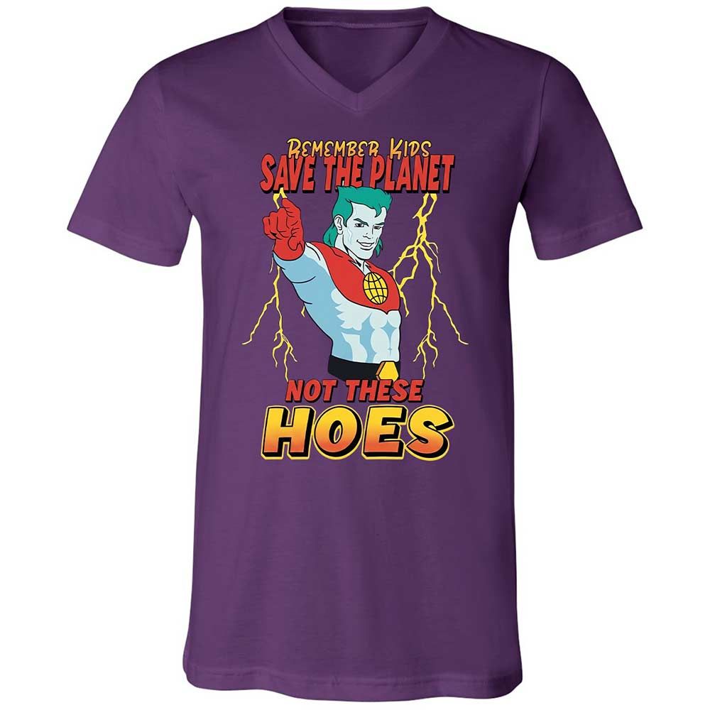 Unisex V-Neck T-Shirt - GNLAPTU5 - Team Purple - 10