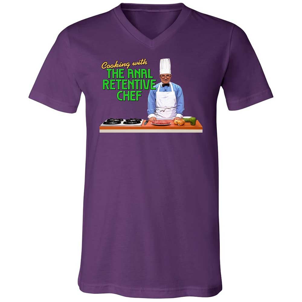 Unisex V-Neck T-Shirt - M6QQ6ZHC - Team Purple - 10