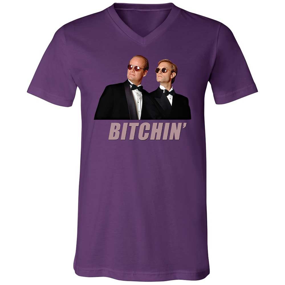 Unisex V-Neck T-Shirt - G48WVGEV - Team Purple - 10