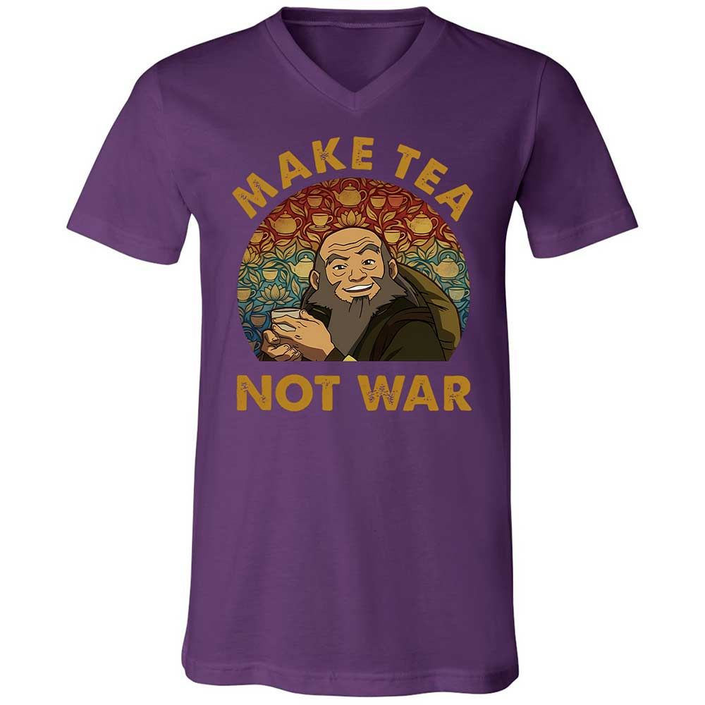 Unisex V-Neck T-Shirt - 9WJNUKF2 - Team Purple - 10
