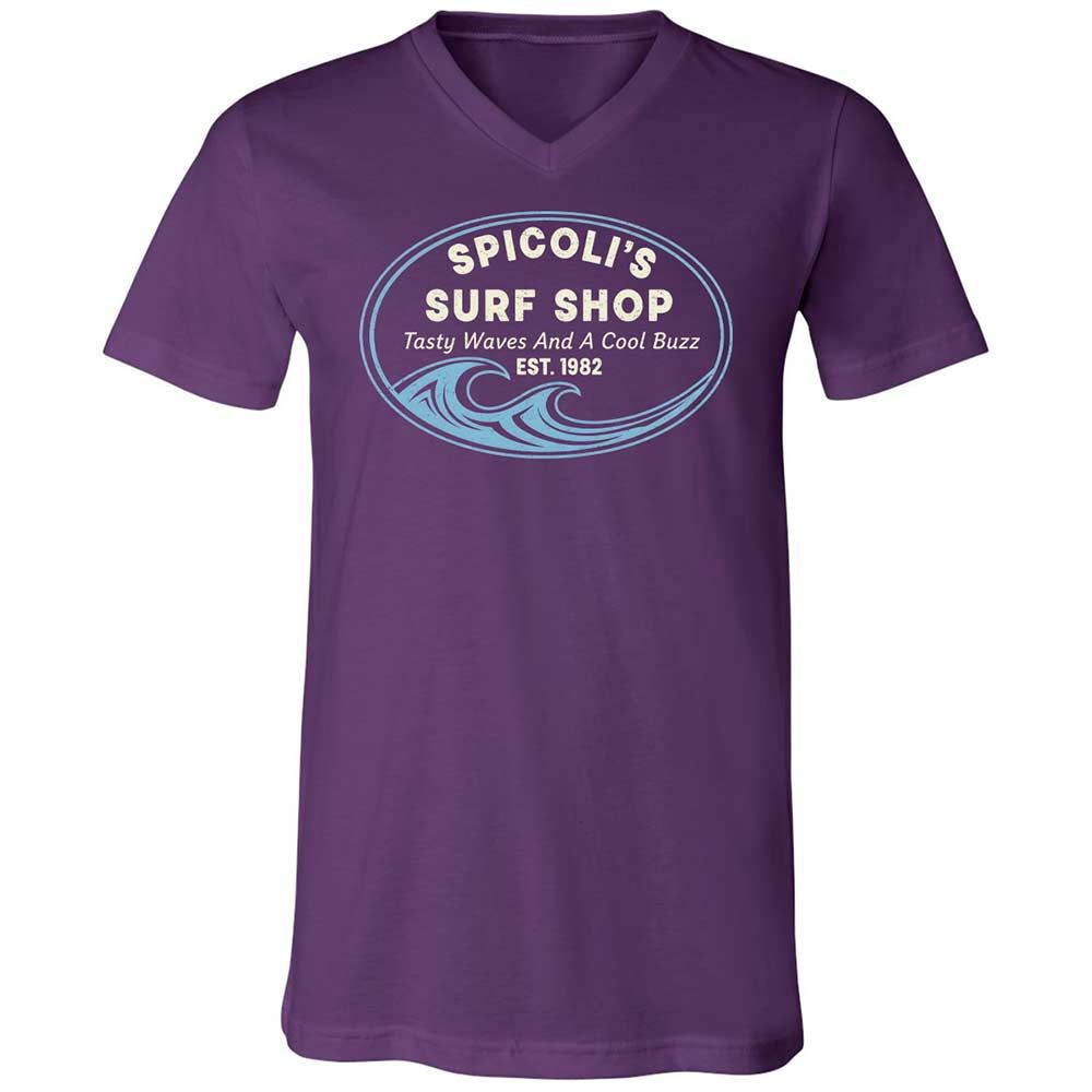 Unisex V-Neck T-Shirt - CV9UFMQT - Team Purple - 10