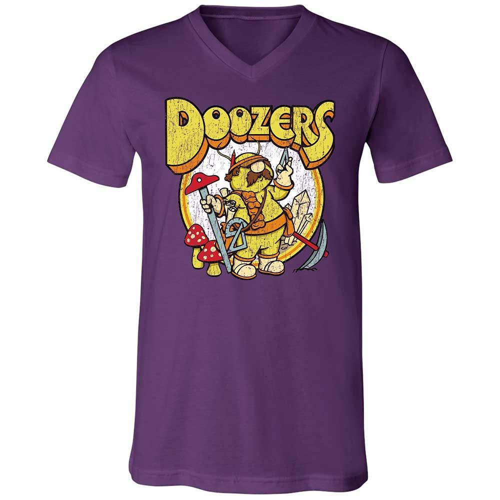 Unisex V-Neck T-Shirt - KM9LWY4G - Team Purple - 10