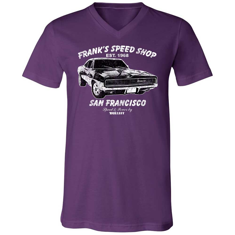 Unisex V-Neck T-Shirt - RE55QE9W - Team Purple - 10