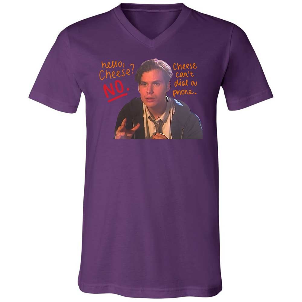 Unisex V-Neck T-Shirt - ZZ75A513 - Team Purple - 10