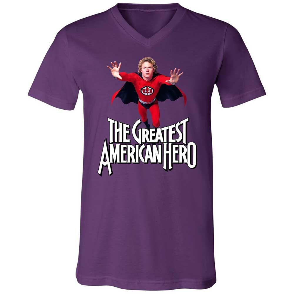 Unisex V-Neck T-Shirt - L5YUCNAU - Team Purple - 10