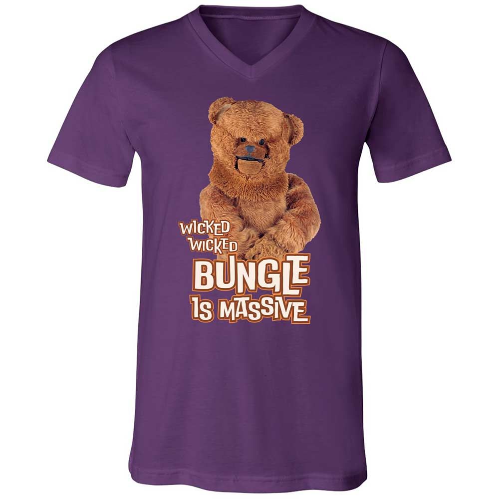 Unisex V-Neck T-Shirt - W3X7QGEV - Team Purple - 10