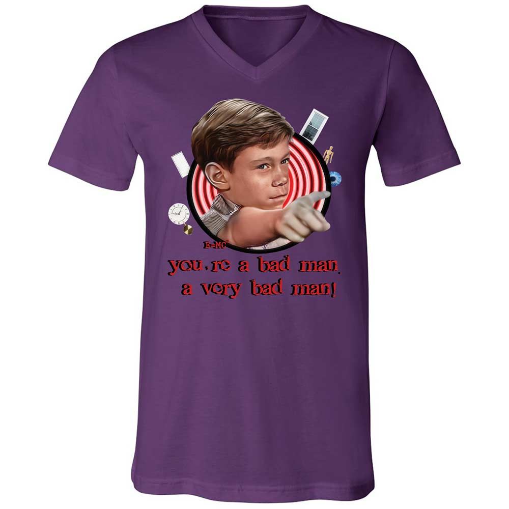 Unisex V-Neck T-Shirt - 55CRU473 - Team Purple - 10