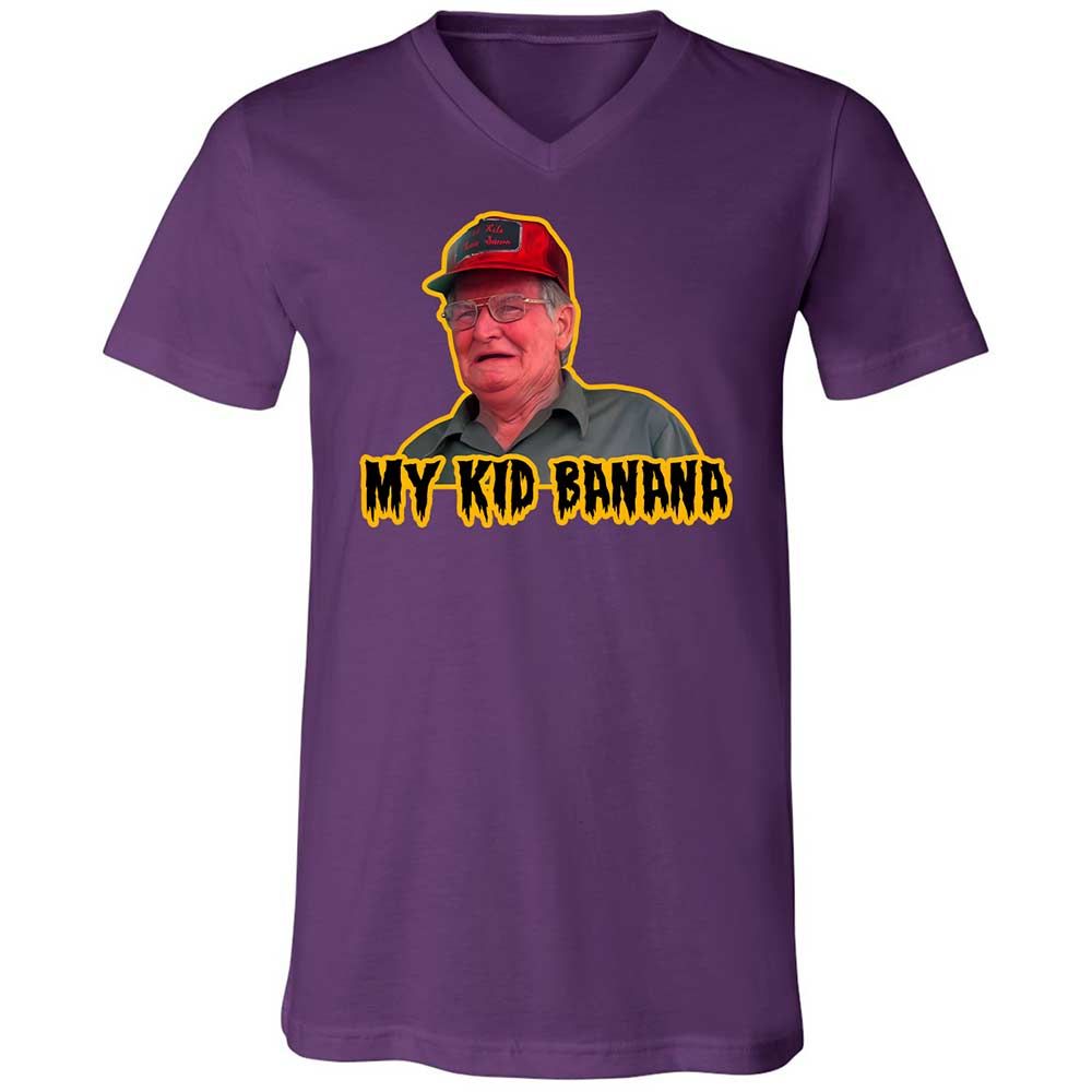 Unisex V-Neck T-Shirt - 1UWFVWZC - Team Purple - 10