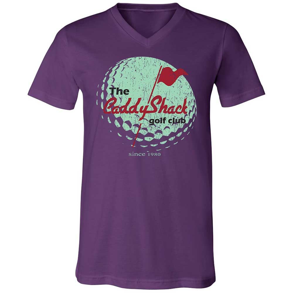 Unisex V-Neck T-Shirt - 4C7SKN67 - Team Purple - 10