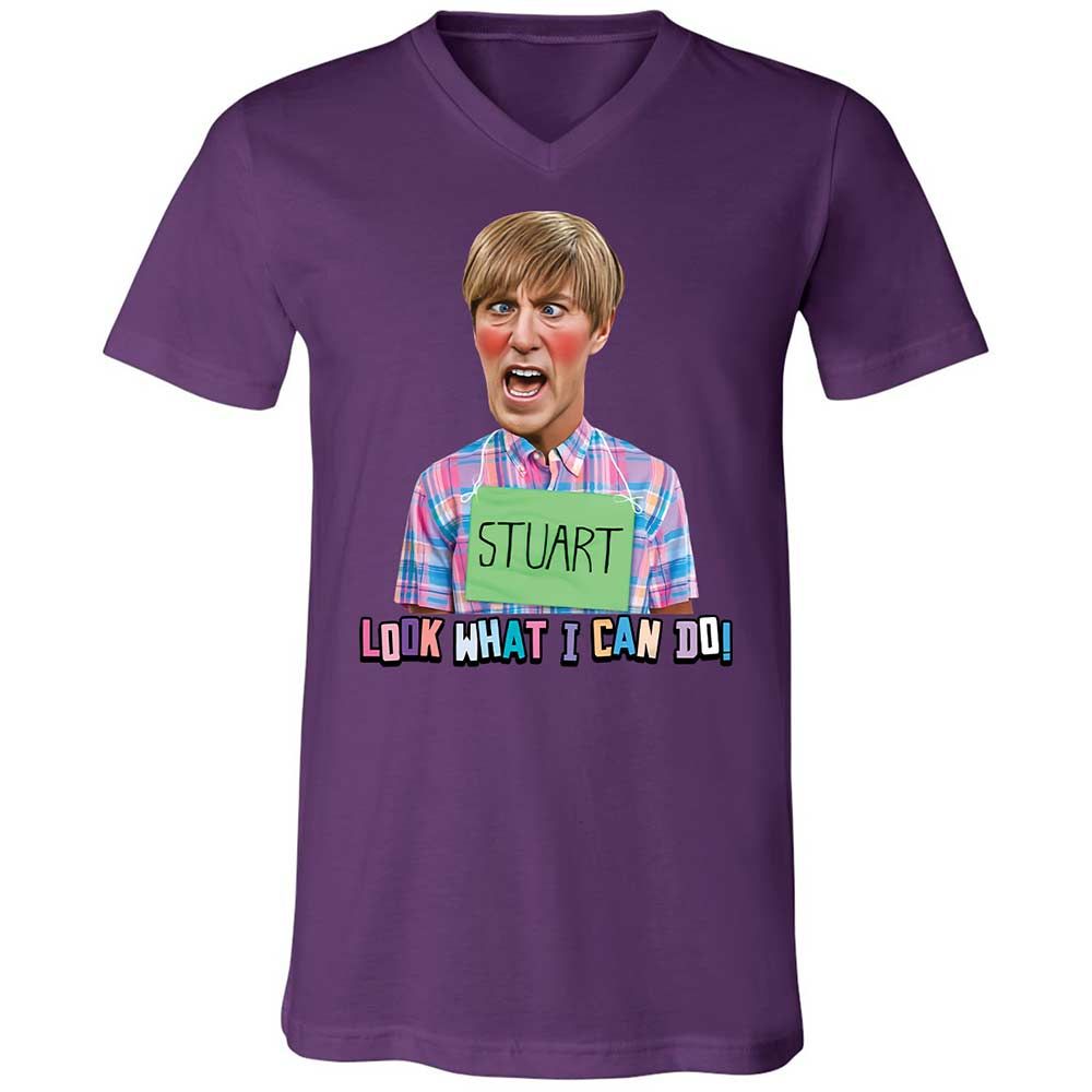 Unisex V-Neck T-Shirt - 36E5UNXW - Team Purple - 10