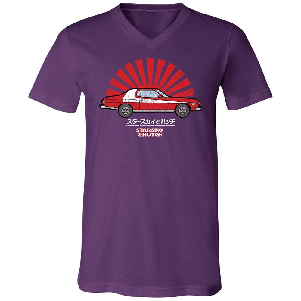 Unisex V-Neck T-Shirt - FJJEH39A - Team Purple - 10