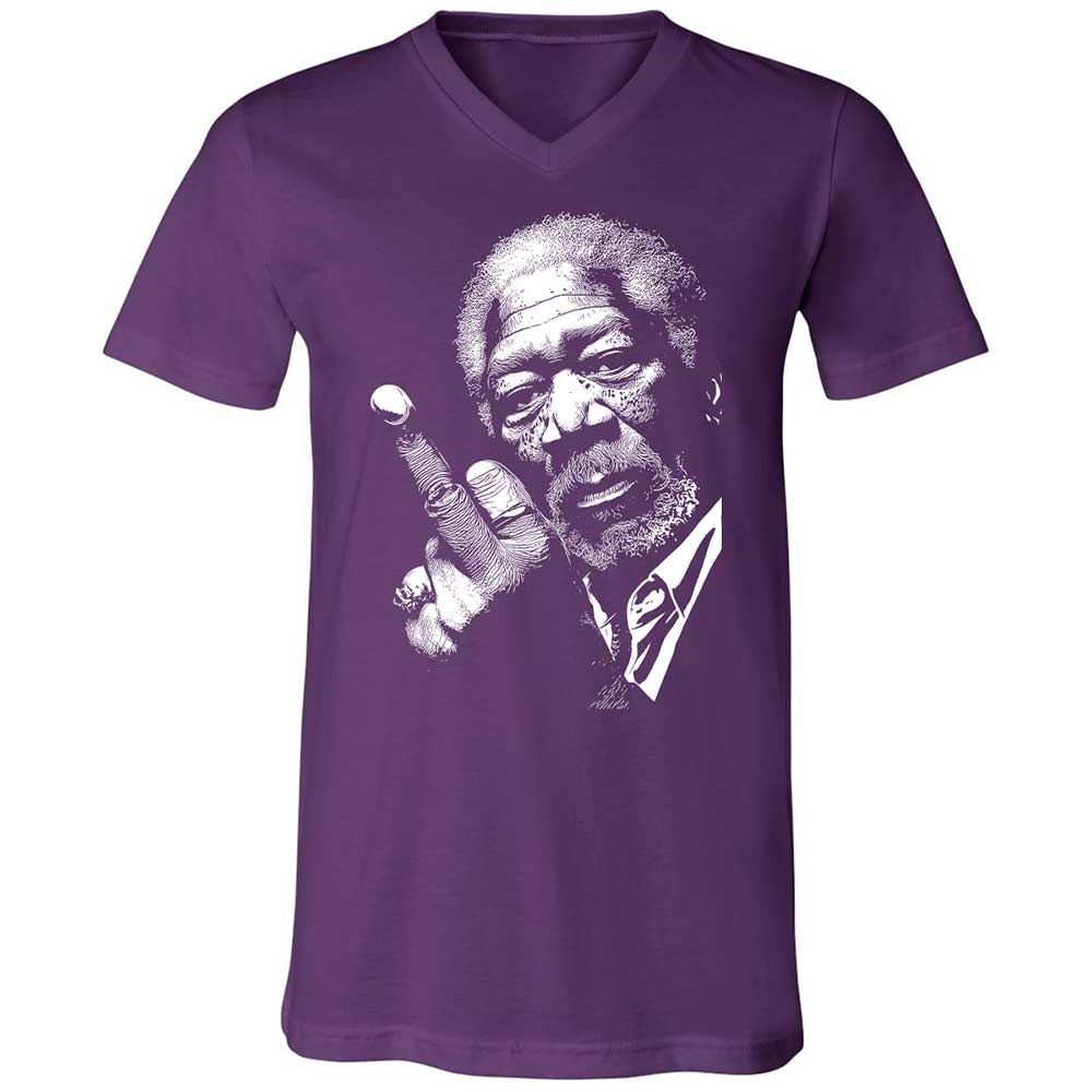 Morgan Freeman middle finger - Team Purple - 10