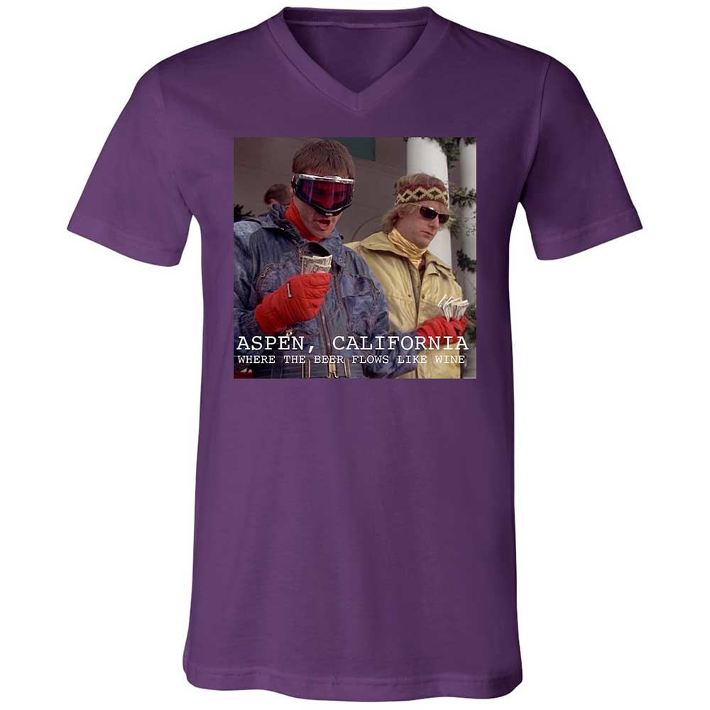 Unisex V-Neck T-Shirt - 5SSETNZZ - Team Purple - 10