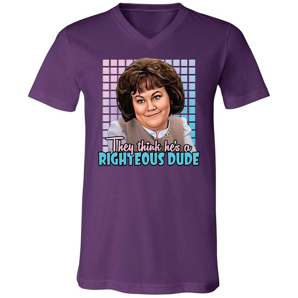 Unisex V-Neck T-Shirt - DX53F49G - Team Purple - 10
