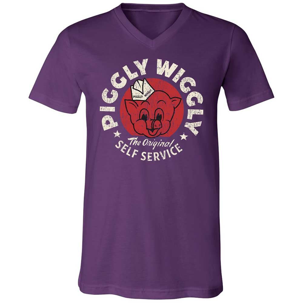Unisex V-Neck T-Shirt - 3VZJF3VL - Team Purple - 10