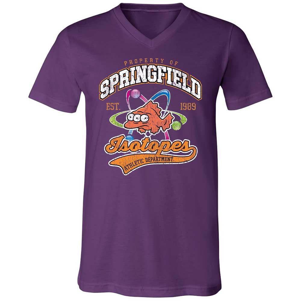 Unisex V-Neck T-Shirt - HCF3Z8G8 - Team Purple - 10