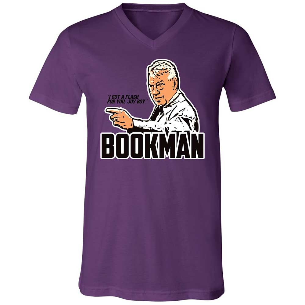 Unisex V-Neck T-Shirt - UJK49UVD - Team Purple - 10