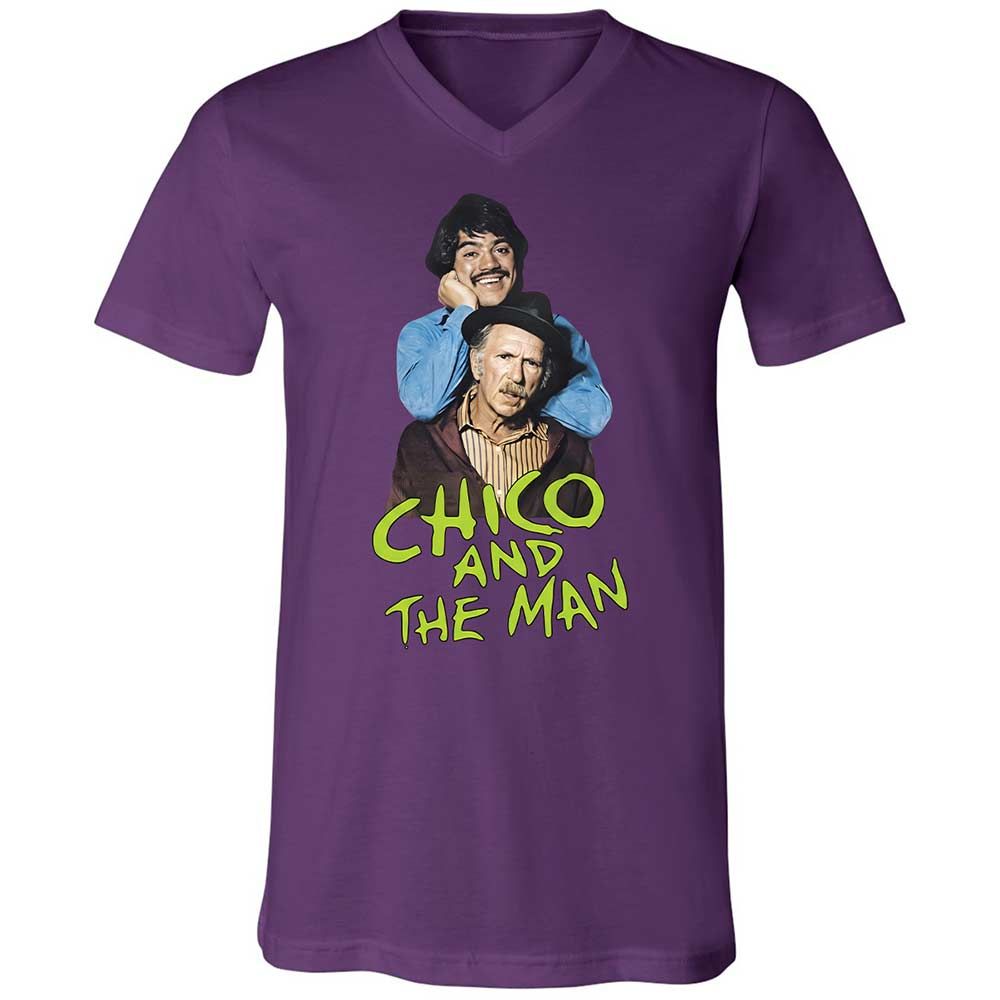 Unisex V-Neck T-Shirt - B6WH5REJ - Team Purple - 10