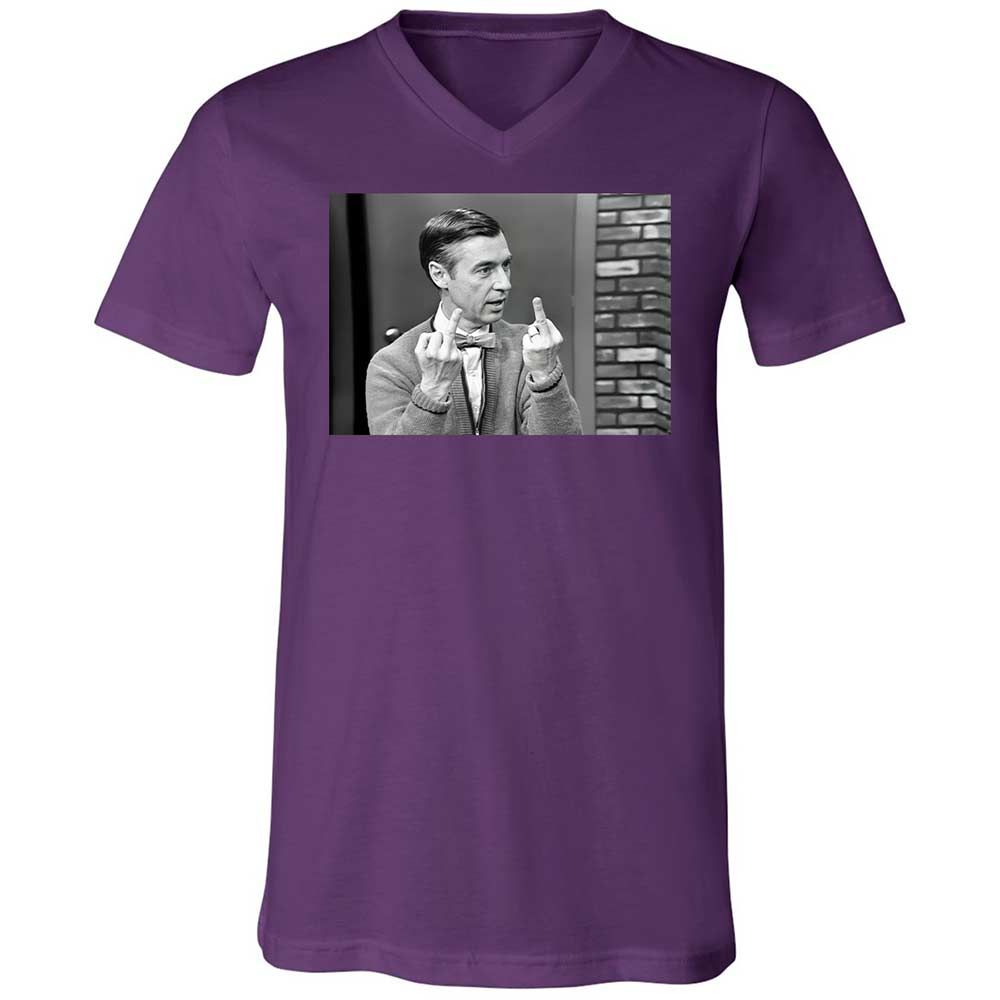 Unisex V-Neck T-Shirt - 2Y5HJG7Z - Team Purple - 10