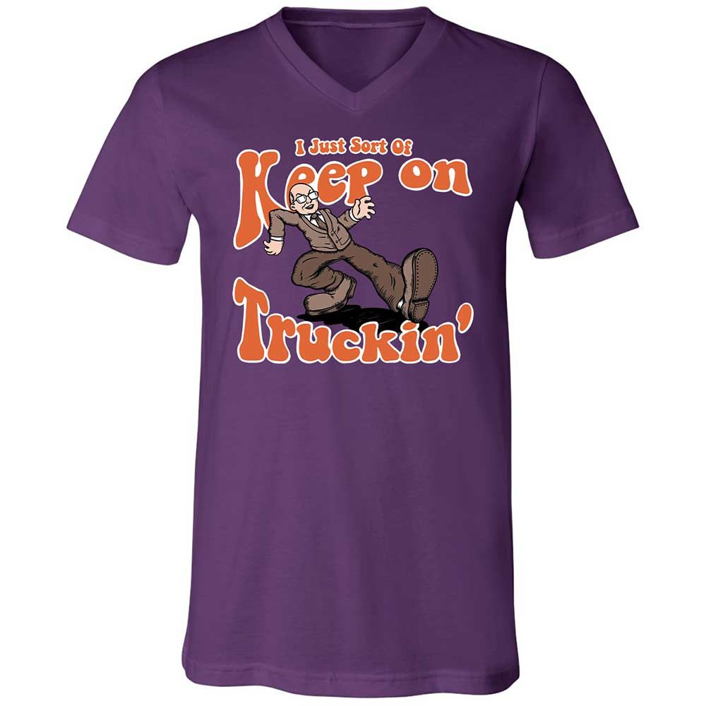 Unisex V-Neck T-Shirt - L2J1JGWF - Team Purple - 10
