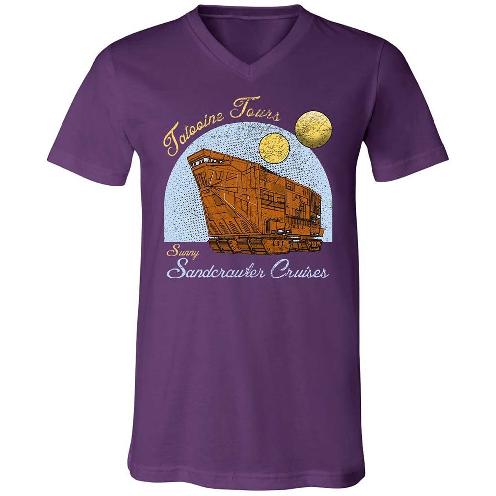 Unisex V-Neck T-Shirt - M2UJ2328 - Team Purple - 10