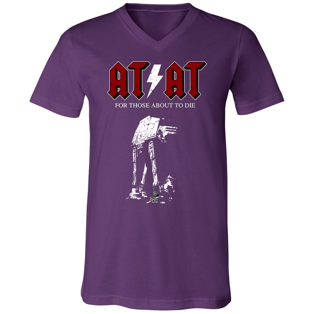Unisex V-Neck T-Shirt - 71RTAAZU - Team Purple - 10