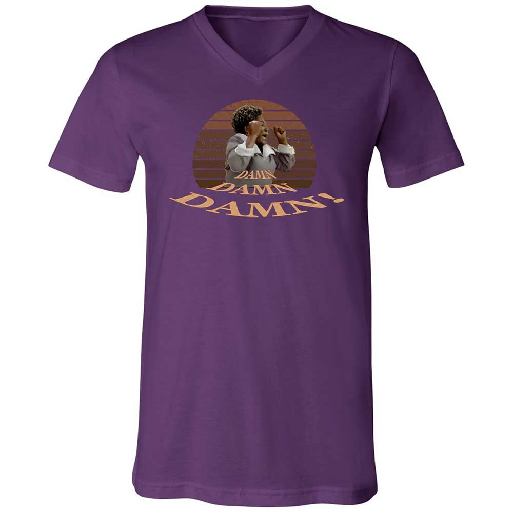 Unisex V-Neck T-Shirt - WFFFZ6DF - Team Purple - 10