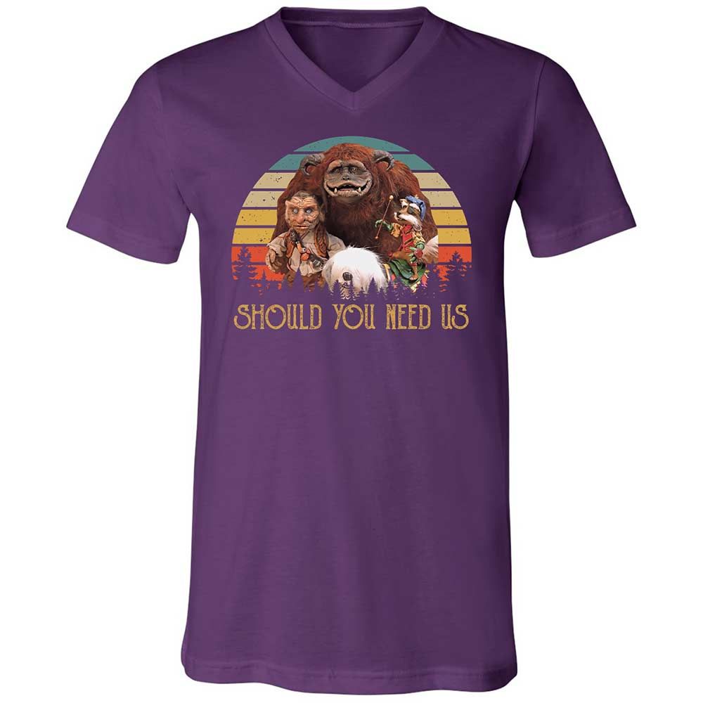 Unisex V-Neck T-Shirt - VUWUT3XR - Team Purple - 10