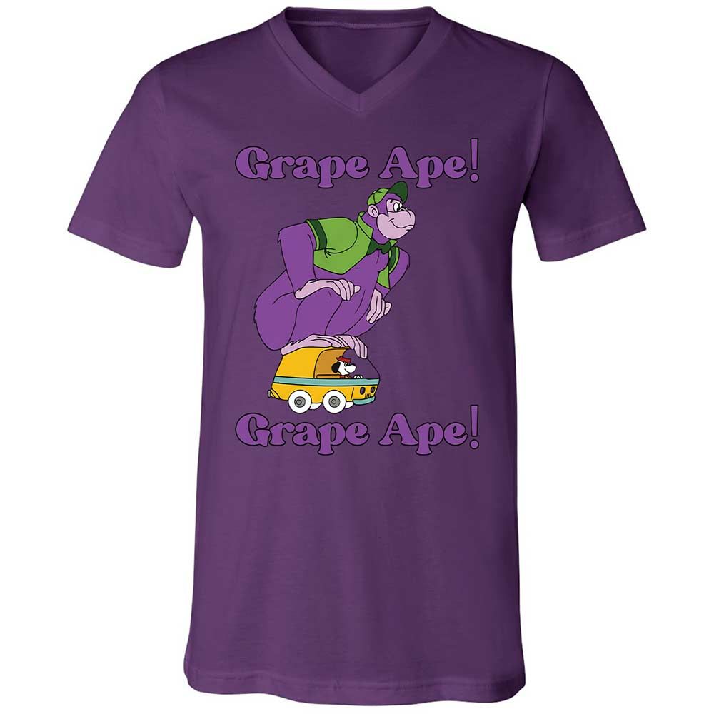 Unisex V-Neck T-Shirt - K4ML1NTP - Team Purple - 10
