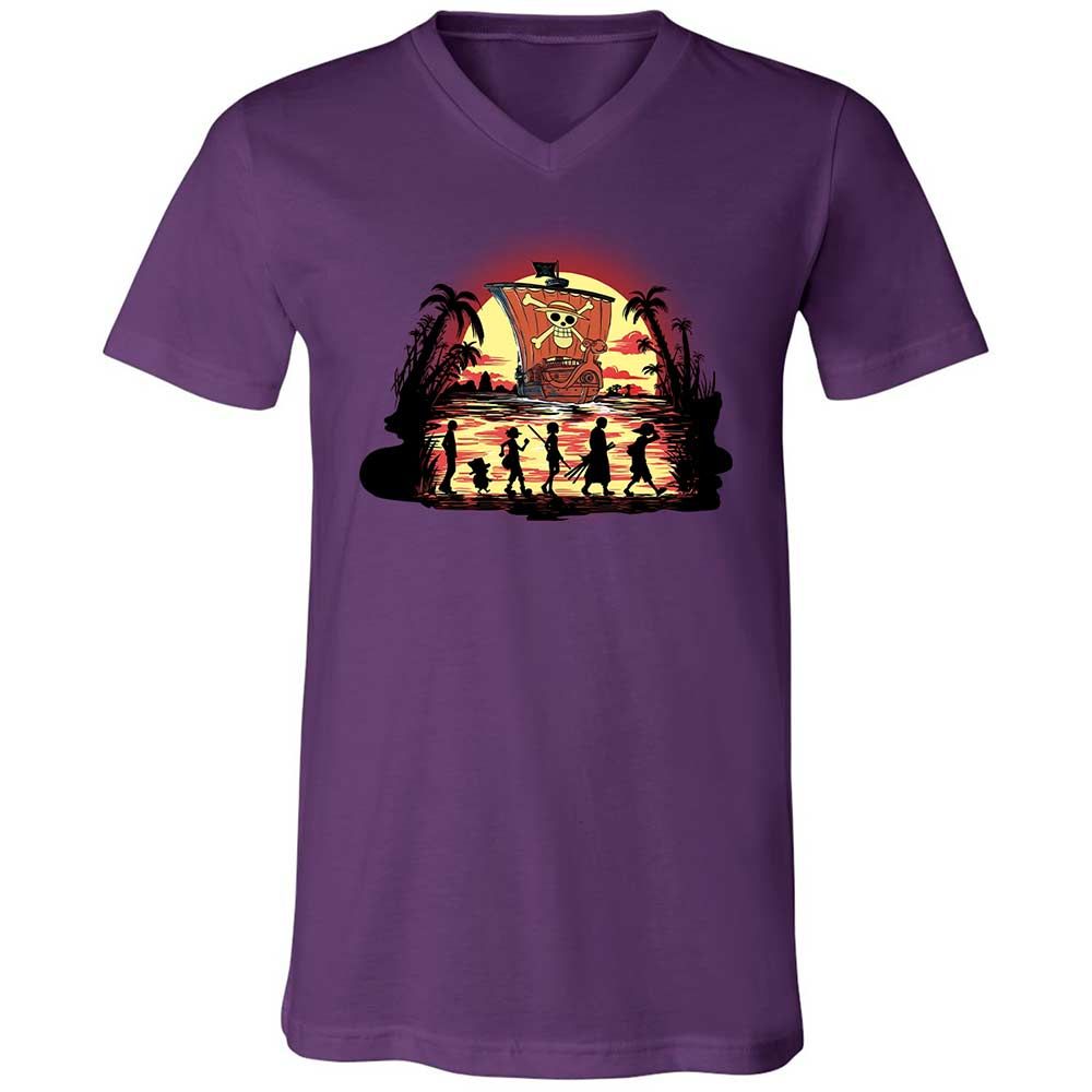 Unisex V-Neck T-Shirt - 94GAHYGS - Team Purple - 10