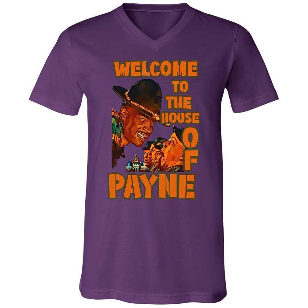 Unisex V-Neck T-Shirt - LNMYTHTS - Team Purple - 10