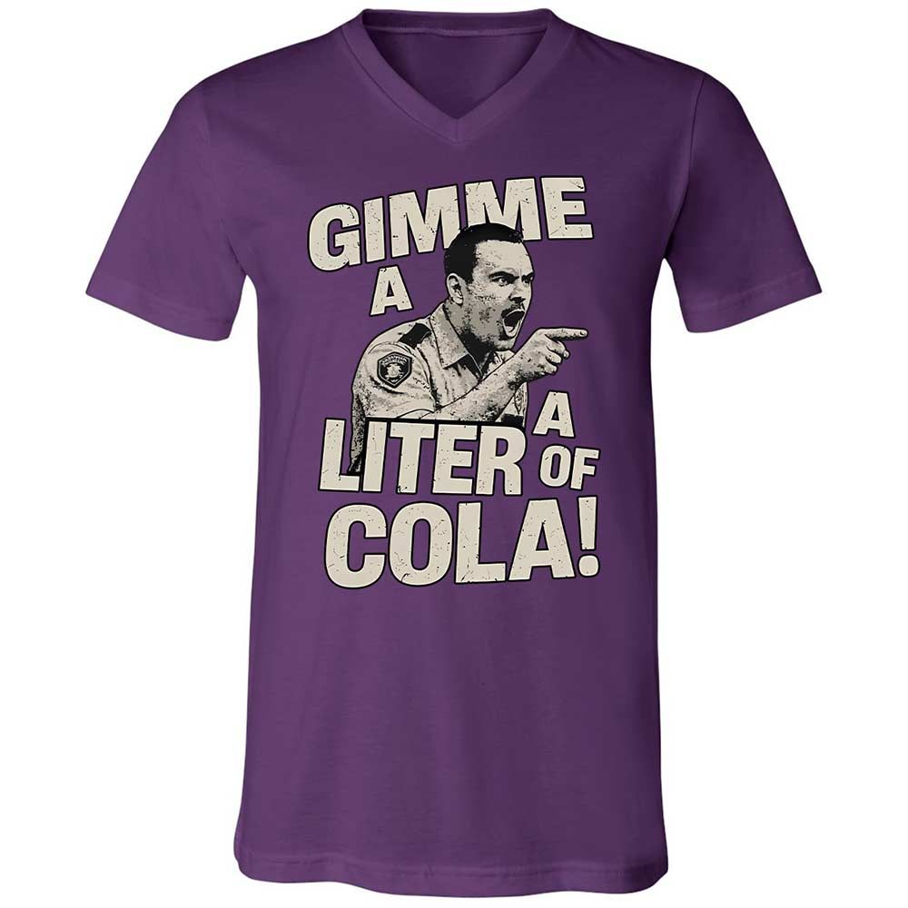 Unisex V-Neck T-Shirt - 126VKRF2 - Team Purple - 10