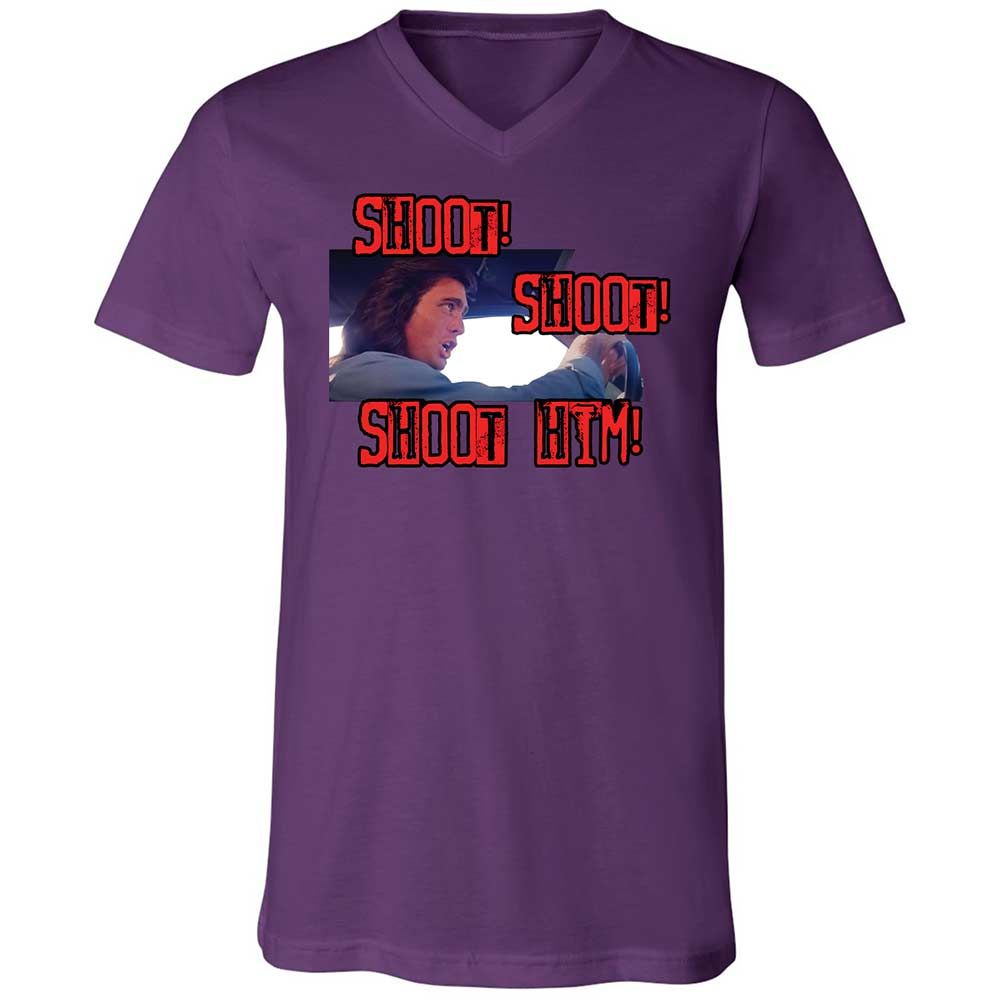 Unisex V-Neck T-Shirt - V51U6G3Y - Team Purple - 10