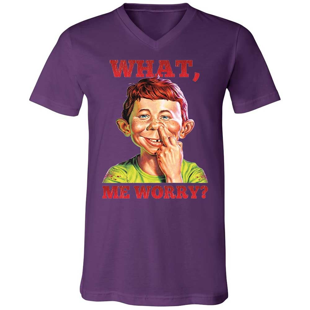 Unisex V-Neck T-Shirt - TX5KPFR3 - Team Purple - 10